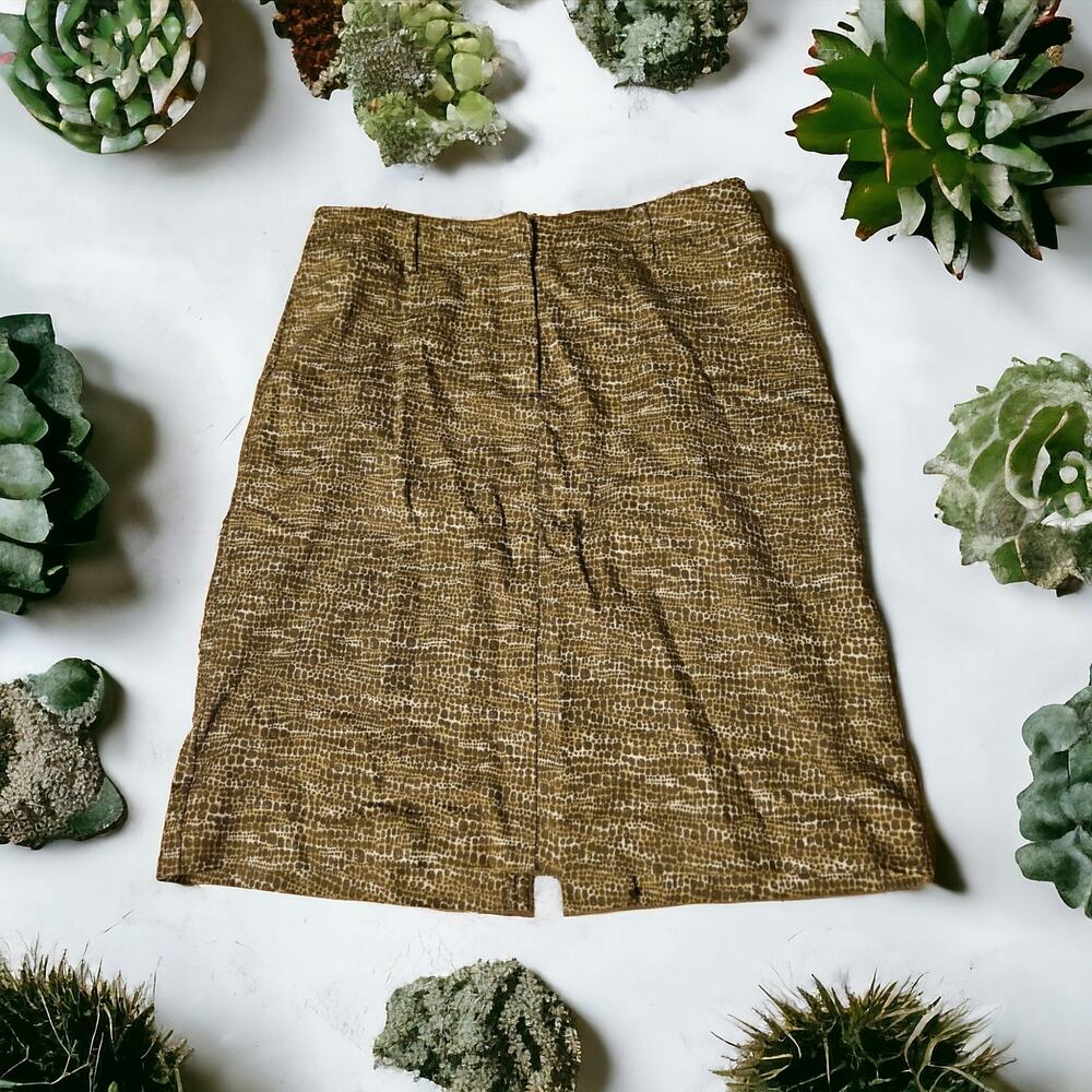 New York & Company Size 6 Snake Print Mini Skirt